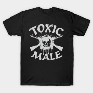 "Toxic Male" Skull and Guns T-Shirt